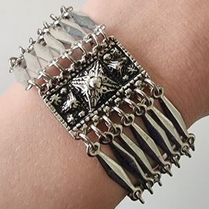 ⚪ Aztec Cuff Bracelet